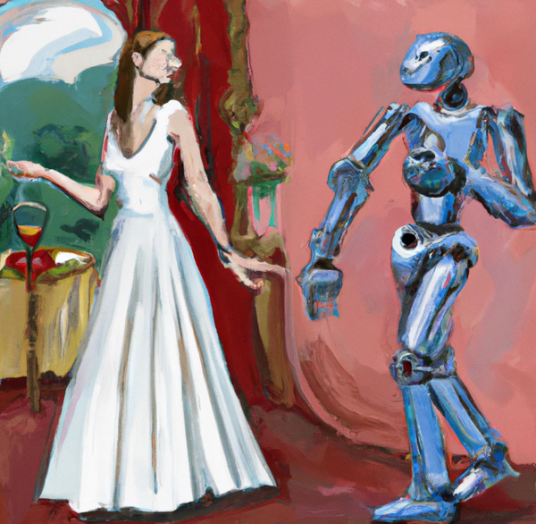 Robot Dancing With The Bride